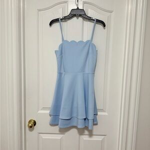 Macy's Light Blue Mini Dress